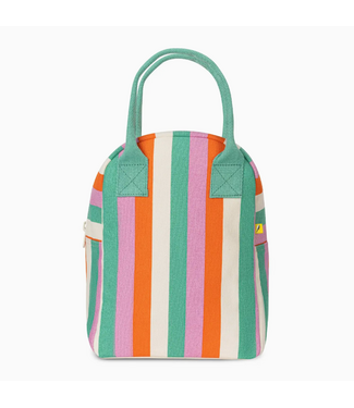 Fluf Zipper Lunch Bag - Three Stripe