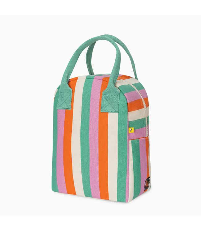 Fluf Zipper Lunch Bag - Three Stripe