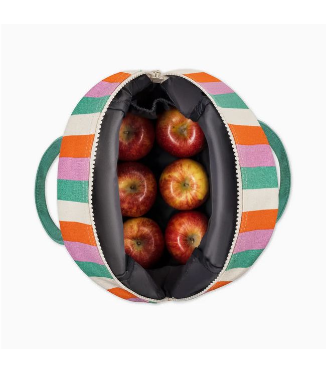 Fluf Zipper Lunch Bag - Three Stripe