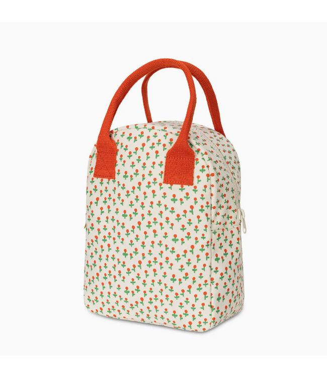 Fluf Zipper Lunch Bag - Tiny Roses