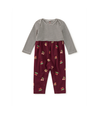 Tea Collection Print Mix Baby Romper - Midnight Posy