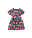 Tea Collection Short Sleeve Twirl Dress - Double Decker Bus