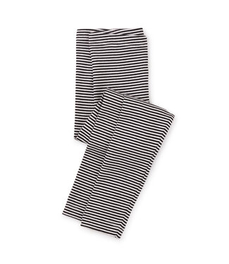 Tea Collection Striped Leggings - Jet Black