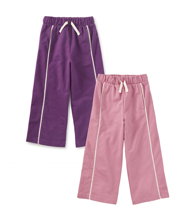 Tea Collection Lace Trim Track Pants