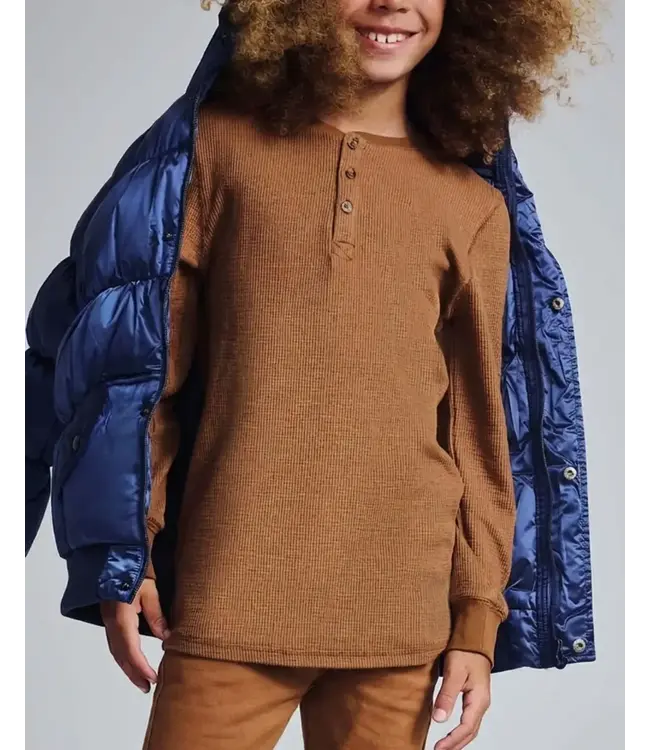 Appaman Craftsman Thermal Henley - British Khaki