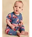 Tea Collection Pocket Baby Romper - Double Decker Bus