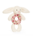 Jellycat Blossom Cream Bunny 'Berry' Ring Rattle