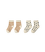 Rylee & Cru Jacquard Socks - Fawn Stripe, Midnight Stars