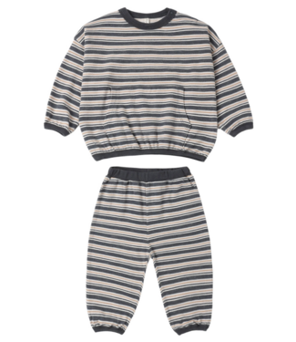 Rylee & Cru Relaxed Stripe Set - Midnight Blue