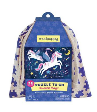 MudPuppy Unicorn Magic 36 Pc Puzzle To Go