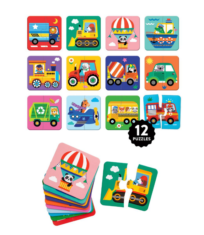MudPuppy My First Vehicles 2 Pc Match-up Puzzles