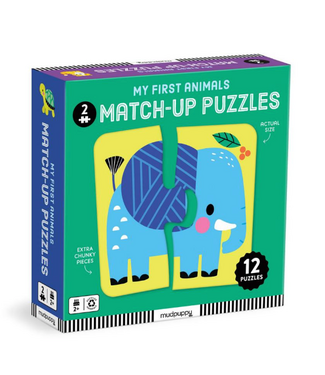 MudPuppy My First Animals 2 Pc Match-up Puzzles