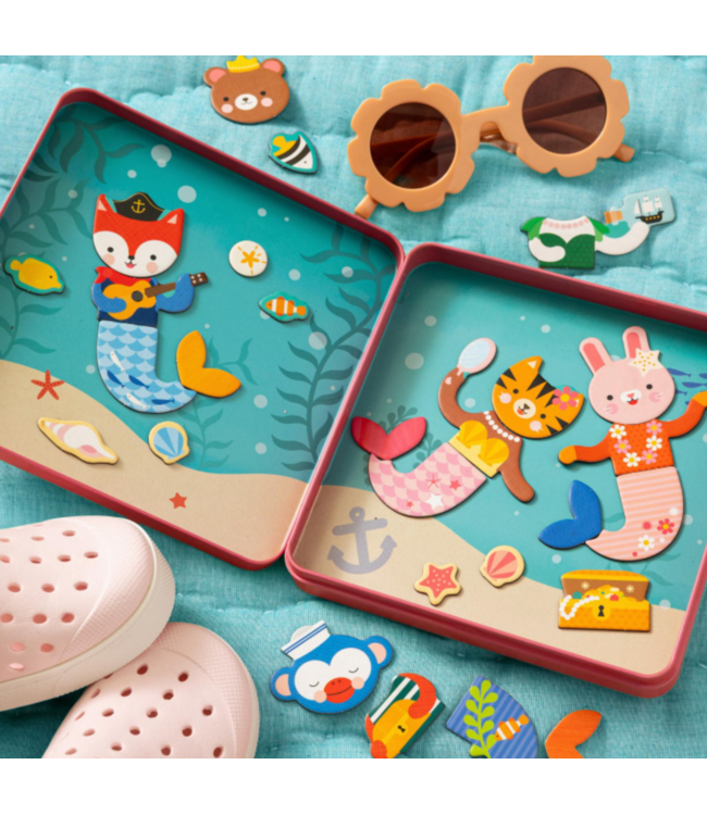 Petit Collage Magnetic Play Set: Mix & Match Mermaids