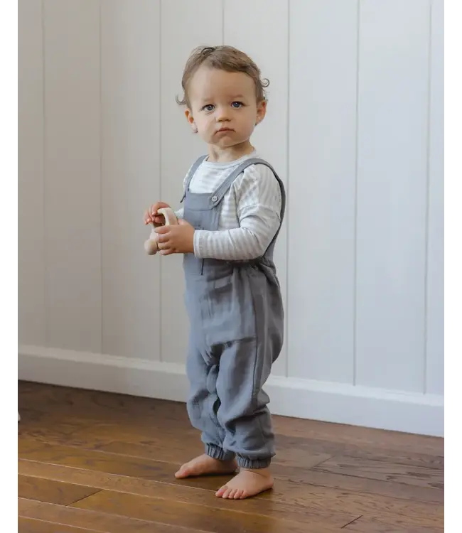 Quincy Mae Baby Overall - Slate