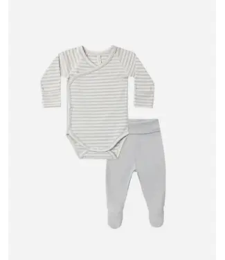 Quincy Mae Side Snap Bodysuit Pant Set
