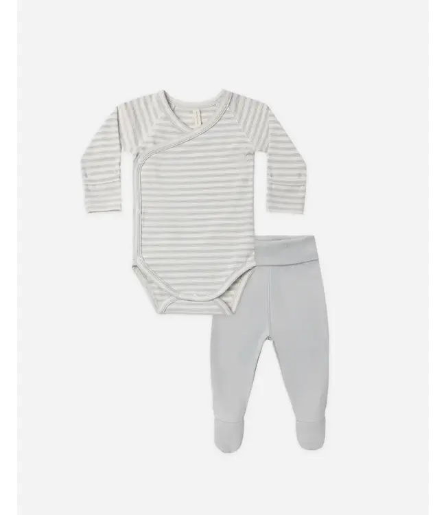 Quincy Mae Side Snap Bodysuit Pant Set