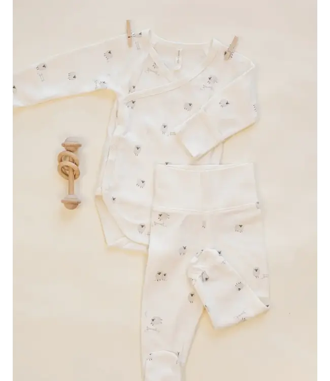 Quincy Mae Side Snap Bodysuit Pant Set