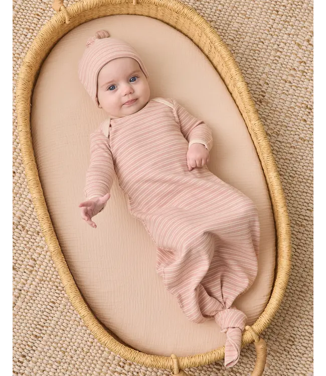 Quincy Mae Knotted Baby Gown & Hat Set
