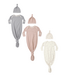 Quincy Mae Knotted Baby Gown & Hat Set