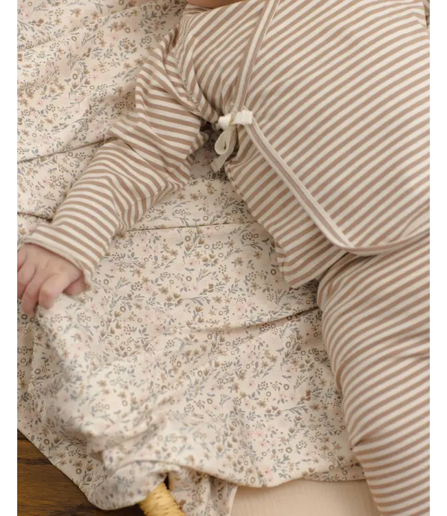 Quincy Mae Wrap Top & Footed Pant Set
