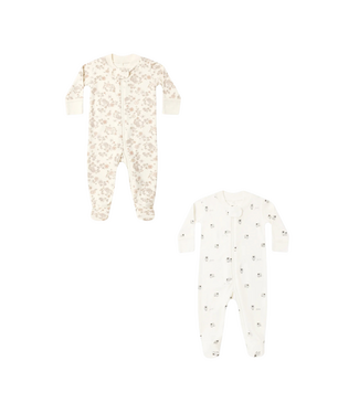 Quincy Mae Zip Long Sleeve Footie