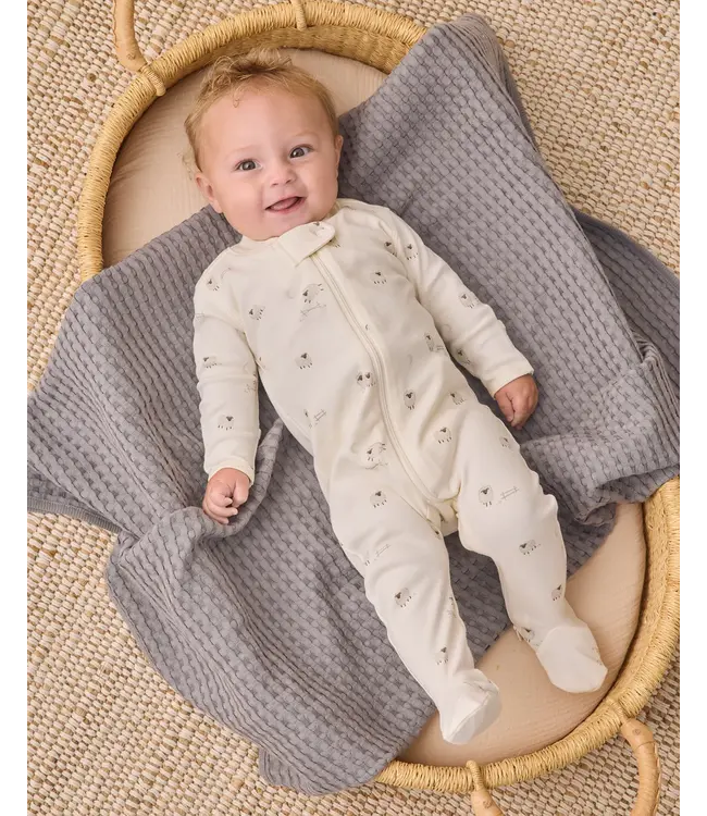 Quincy Mae Zip Long Sleeve Footie