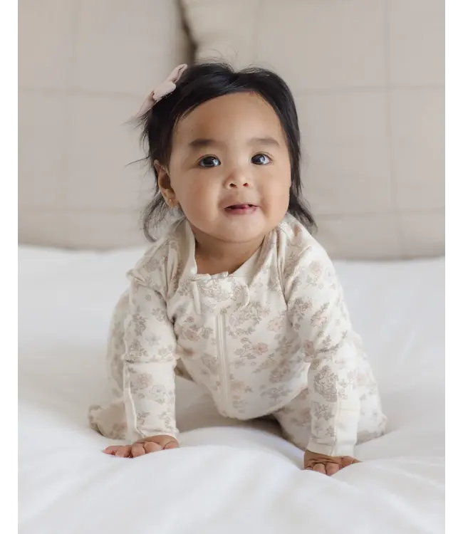 Quincy Mae Zip Long Sleeve Footie