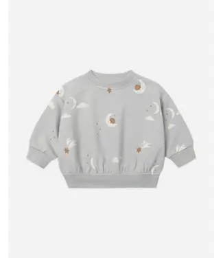 Quincy Mae Relaxed Sweatshirt - Sky Friends