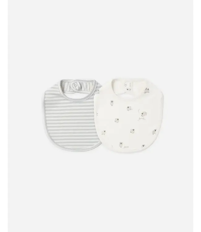 Quincy Mae Jersey Snap Bib 2 Pack