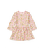 Tea Collection Long Sleeve Skirted Dress - Tea Rose Butterfly