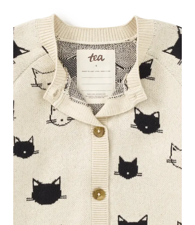 Tea Collection Turkish Cats Cardigan