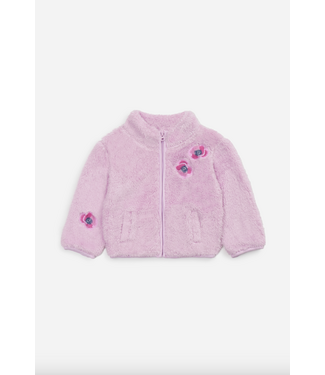 Splendid Sage Flower Fleece Jacket