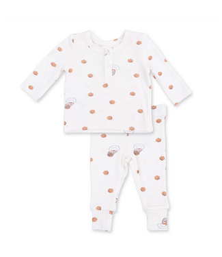 Angel Dear Mini Basketballs - Long Sleeve Henley Set