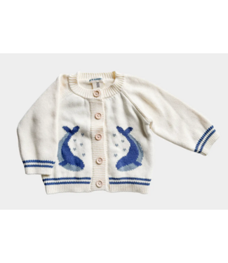 Blueberry Hill Whale Cardigan