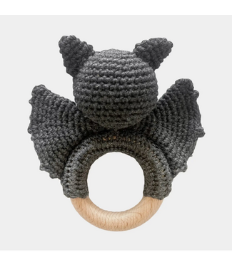 Blueberry Hill Rattle Teether, Bat