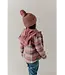 BabySprouts Hooded Shacket - Pink Blue Plaid