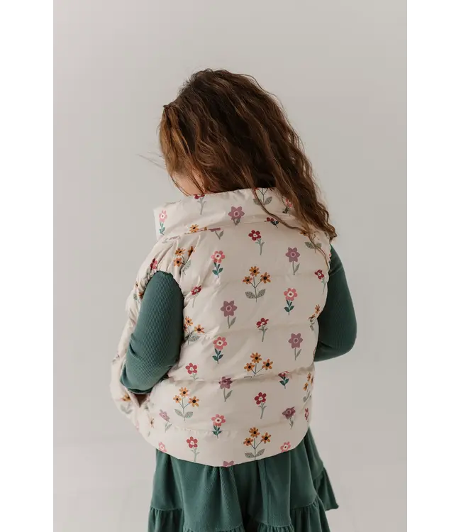 BabySprouts Puffer Vest - Meadow Bloom