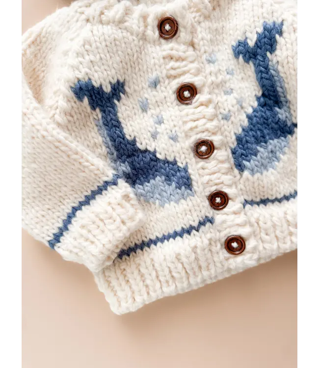 Blueberry Hill Whale Cardigan