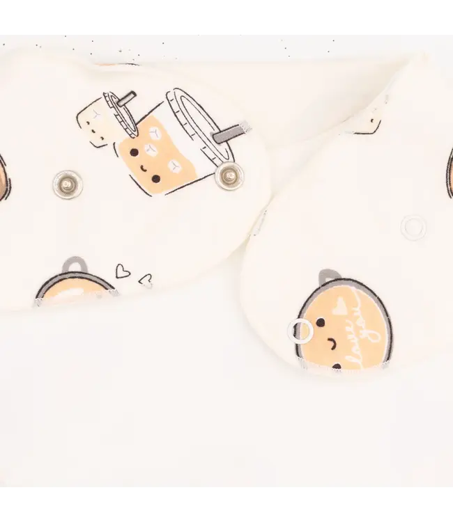 Angel Dear Bandana Bib - Latte