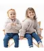 Angel Dear Chenille Hooded Jacket With Striped Texture Stone
