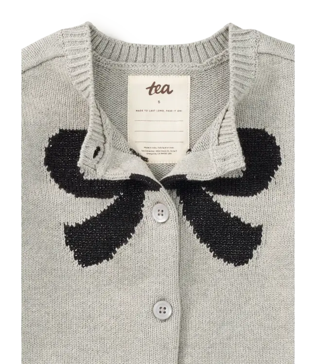 Tea Collection Bow Cardigan