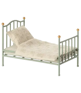 Maileg Vintage Single Bed - Mint
