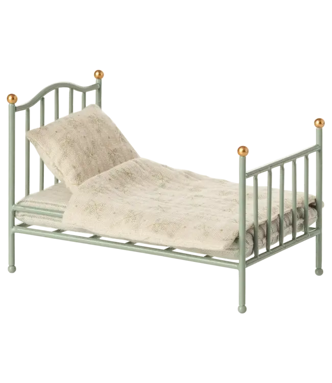 Maileg Vintage Single Bed - Mint