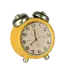 Maileg Alarm clock, Mouse - Yellow