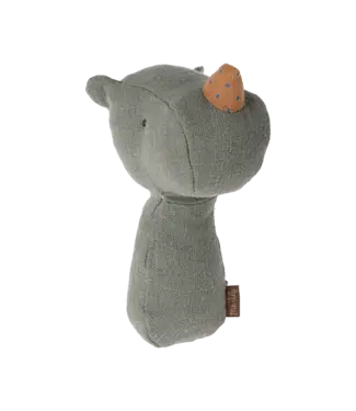 Maileg Lullaby Friend Rattles, Rhino - Pine