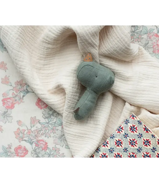 Maileg Lullaby Friend Rattles, Rhino - Pine