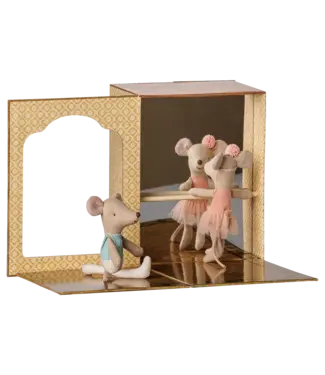 Maileg Ballet Mice in Dance Studio, Little sister and brother