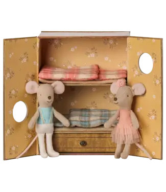 Maileg Ballet Mice in Dance Studio, Little sister and brother