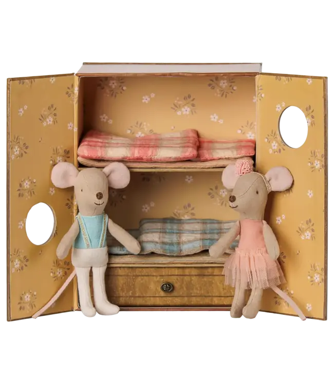 Maileg Ballet Mice in Dance Studio, Little sister and brother