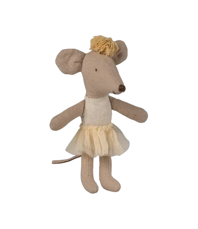 Maileg Ballerina Mouse, Little sister - Off White
